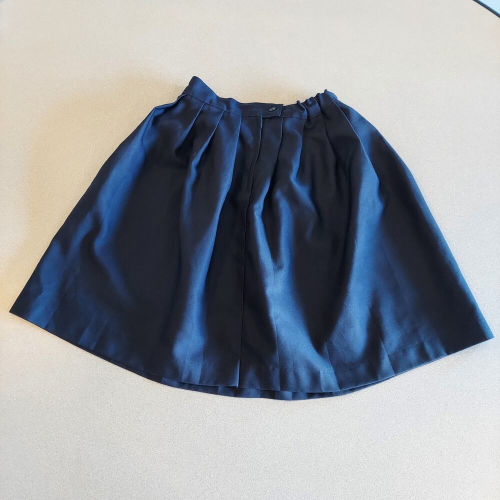 French Toast Skirt Girls Size 12 Blue Pleated Elastic Waistband